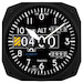 10" Modern Altimeter Instrument Style Clock 3020-10