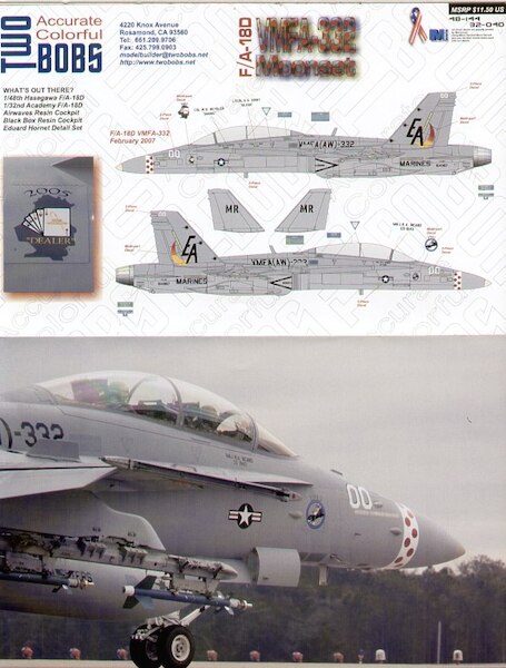 F/A18D Hornet (VFA332)  TB48-144/32-040