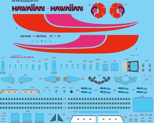 Douglas DC9-51 (Hawaiian)  144-1119