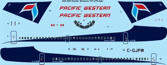 Boeing 737-200 (Pacific western)  144-1155
