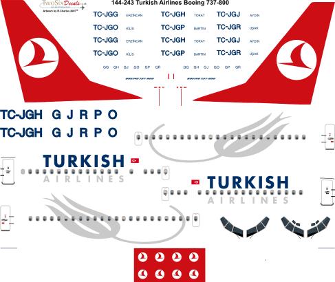Boeing 737-800 (Turkish)  144-243