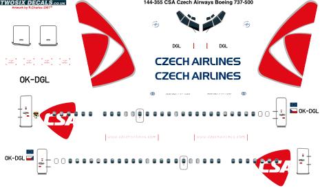 Boeing 737-500 (CSA Czech Airlines)  144-355