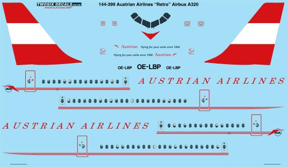 Airbus A320 (Austrian Airlines "Retro")  144-399