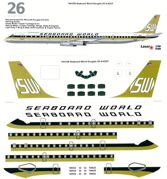 Douglas DC8-63CF (Seaboard World)  144-538
