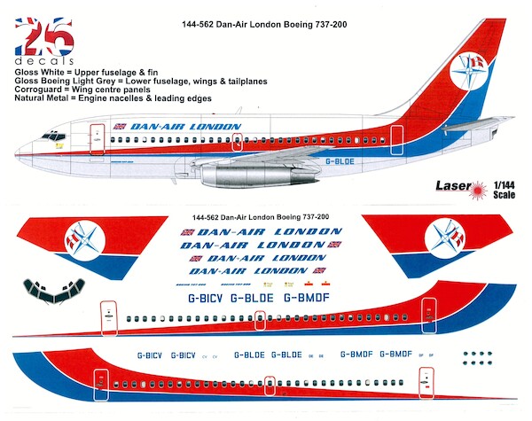 Boeing 737-200 (Dan Air London)  144-562