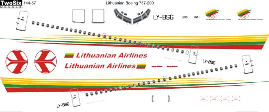 Boeing 737-200 (Lithuanian Airlines)  144-57