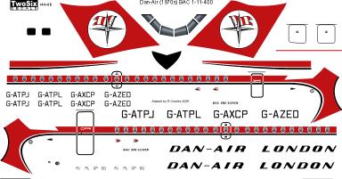 BAC 1-11 srs 300 (Dan-Air)  144-68