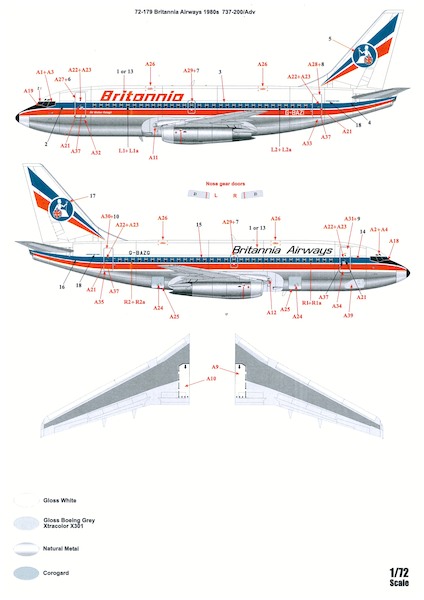 Boeing 737-200 (Britannia Airways 1980's)  72-179