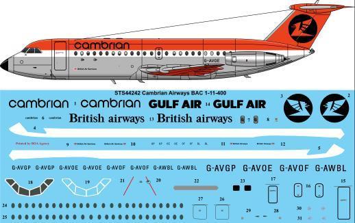 BAC1-11 (Cambrian/Gulf Air/British Airways)  sts44242