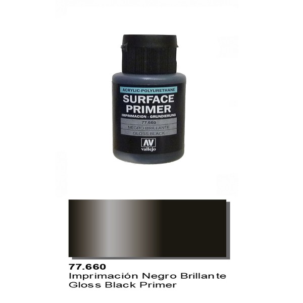 Vallejo Metal color surface Prime 'Gloss Black"  77.660