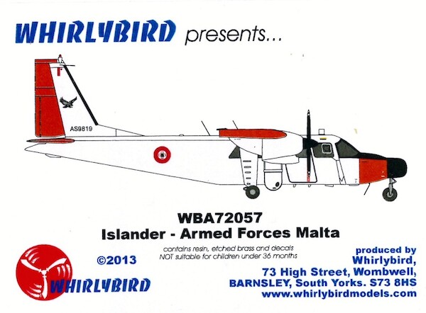 BN Islander detail set (Armed forces Malta)  WBA72057