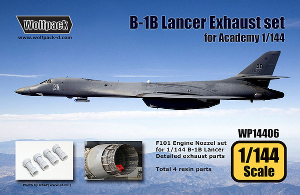 B1B Lancer F101 engine exhaust set (Academy)  WP14406
