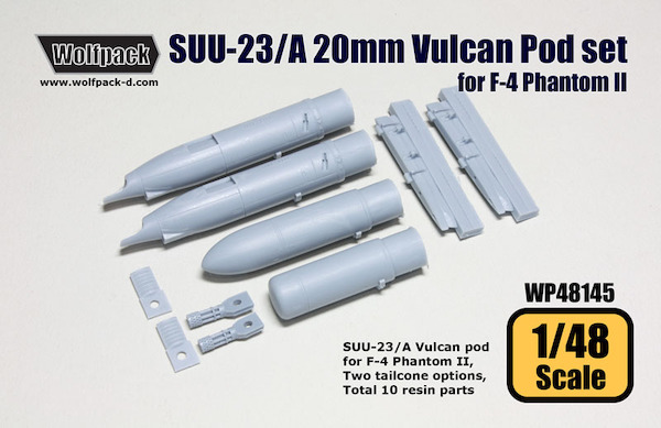 SUU23/A Vulcan Pod set (2) for F4 Phantom  WP48145
