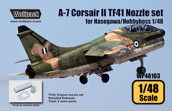 A7 Corsair II TF41 Engine Nozzle set (for Hasegawa/Hobbyboss 1/48)  WP48163