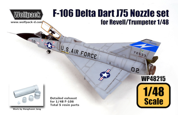 F106 Delta Dart J75 Engine Nozzle set (Revell/Trumpeter)  WP48215
