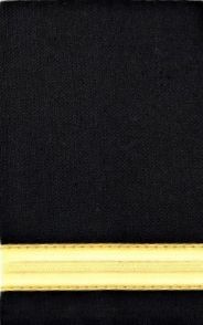 Set of two 1 gold bar Epaulettes with black background. ( 13 mm bar)  1BARGOLD