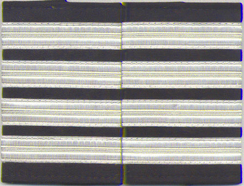 Set of two 4 silver bar Epaulettes with black background. ( 13 mm bar)  4BARSILVER