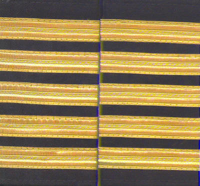 Set of two 5 gold bar Epaulettes with black background. ( 13 mm bar)  5BARGOLD