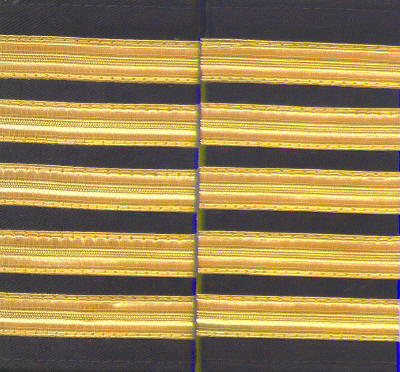 Set of two 5 gold bar Epaulettes with black background. ( 13 mm bar) 5BARGOLD