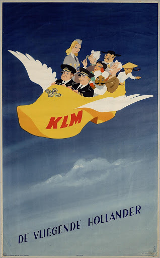 KLM, Vliegende klomp metal poster metal sign  9018