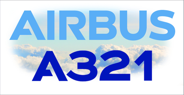 Airbus A321 Sticker  AIRBUS A321