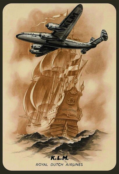 KLM Lockheed Constellation Flying Dutchman Vintage metal poster metal sign  AV0005