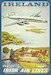 Ireland - Fly Irish Air Lines Aerlinte Eireann Aer Lingus- Lockheed Constellation "Connie" Aircraft Vintage metal poster metal sign AV0008