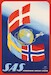 SAS - Scandinavian Airlines System National Flags Vintage metal poster metal sign AV0038