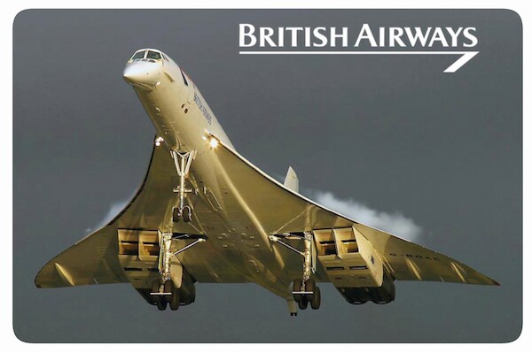 Concorde British Airways - metal poster metal sign AV0041