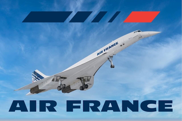 Concorde Air France - metal poster metal sign  AV0067