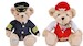 Stewardess Teddy Bear Plush With Uniform 25cm  BERIN