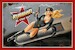 Russian Nose Art pin up Ta get ya! metal poster metal sign