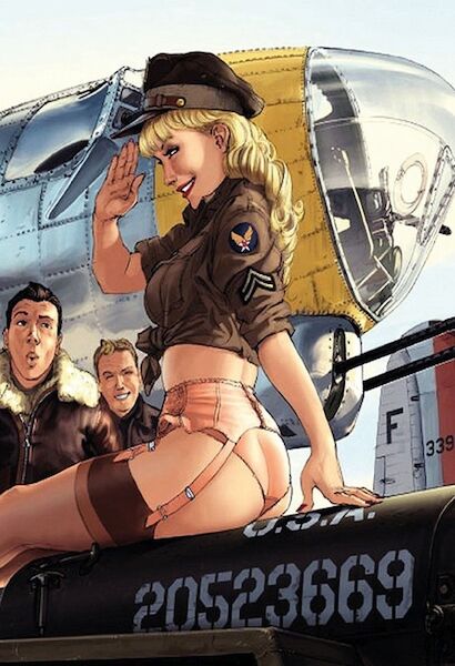 Pin up Girl Army Salut metal poster metal sign FA 0777