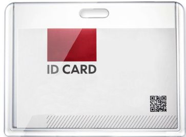 High Quality Transparent Horizontal Style Acrylic Badge Holder (ID-card holder) ID-HOR