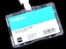 High Quality Transparent Horizontal Style Acrylic Badge Holder (ID-card holder) 