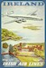 Ireland - Fly Irish Air Lines Aerlinte Eireann Aer Lingus- Lockheed Constellation "Connie" Aircraft Vintage metal poster metal sign AV0008