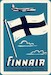Finnair AERO O/Y Vintage metal poster metal sign 