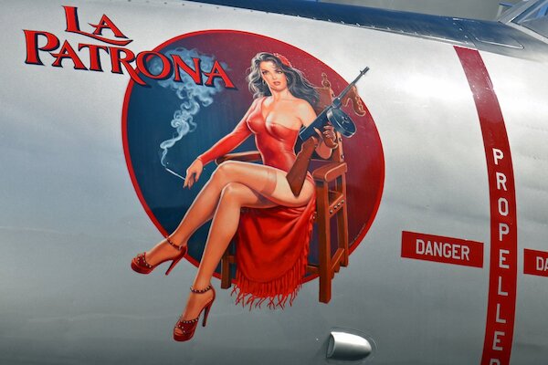 La Patrona - pin up metal poster metal sign V4-LA PATRONA