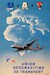 UAT Union Aéromaritime de Transport Vintage metal poster metal sign
