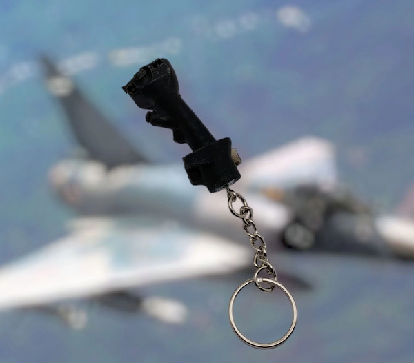 Keyholder with Mirage 2000C miniature Flight Stick  2KAC-005