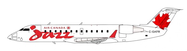 Canadair CRJ200 Air Canada Jazz (Red) C-GKFR  3DD0098