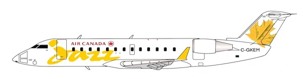 Canadair CRJ200 Air Canada Jazz (Yellow) C-GKEM  3DD0100