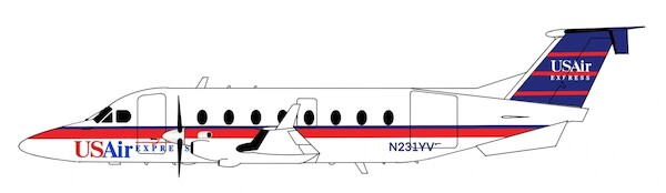 Beechcraft 1900D USAir Express N231YV  3DD0106