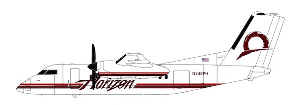 De Havilland Dash 8-Q100 Horizon N345PH  3DD0150