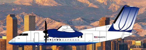 De Havilland Dash 8-Q200 United Express N445YV  3DD0180