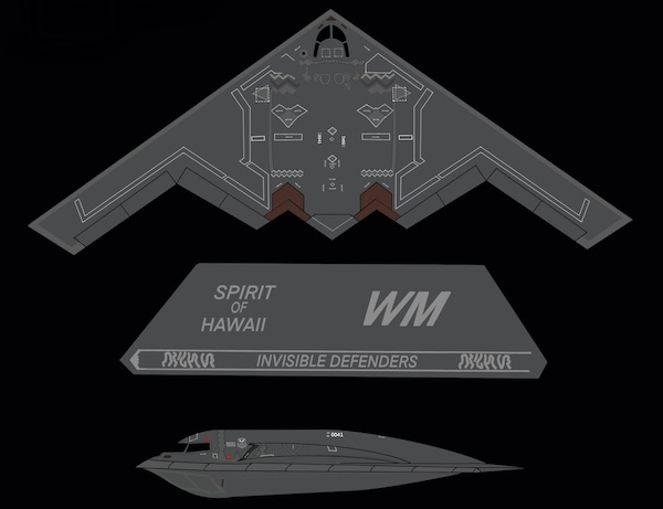 Northrop Grumman B-2A USAF Spirit of Hawaii (Includes GSE) 90-0041  3DD0181