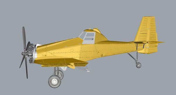 PZL M18B Dromader Firefighter with Polish and DDR markings  3DPW32PZLM18