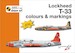 Lockheed T33 Thunderbird colours and markings + decals MKD72008
