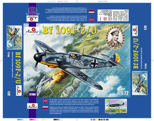 Messerschmitt BF109F-2/U 72186