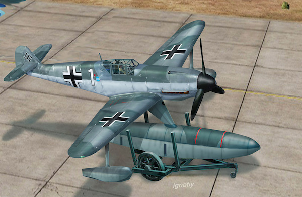 Messerschmitt Bf109W-2 experimental.floatplane (+Beaching gear)  AAM4813